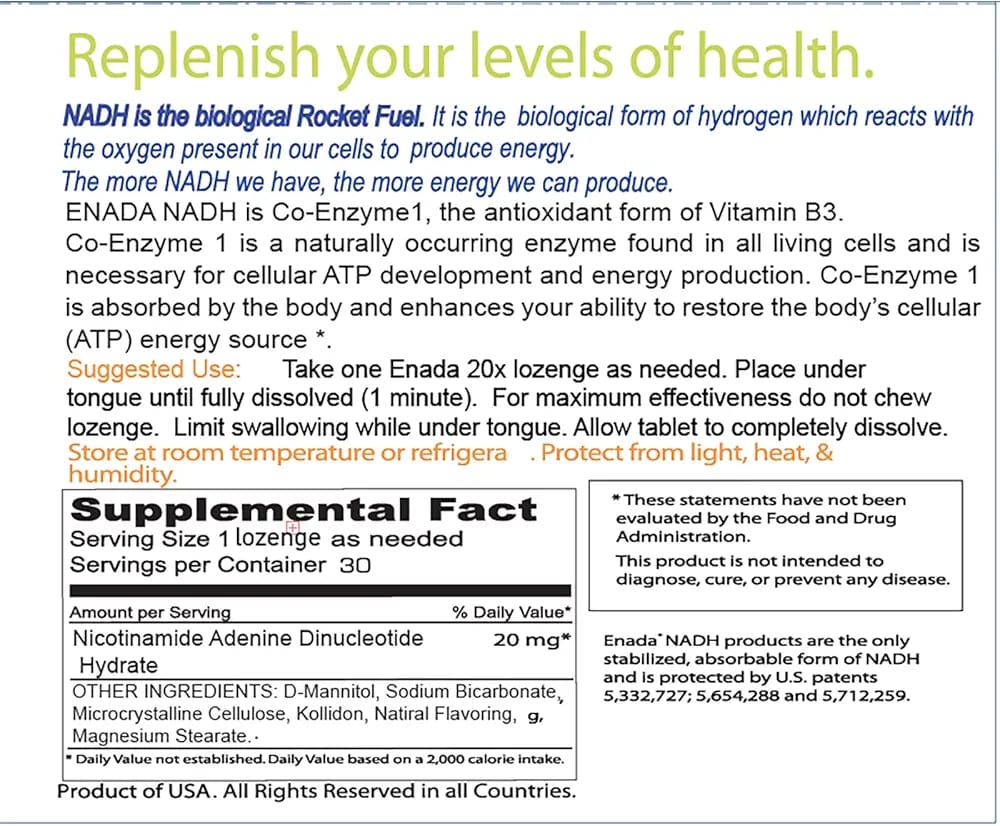 SUPLEMENTOS Energía y Vitalidad Celular