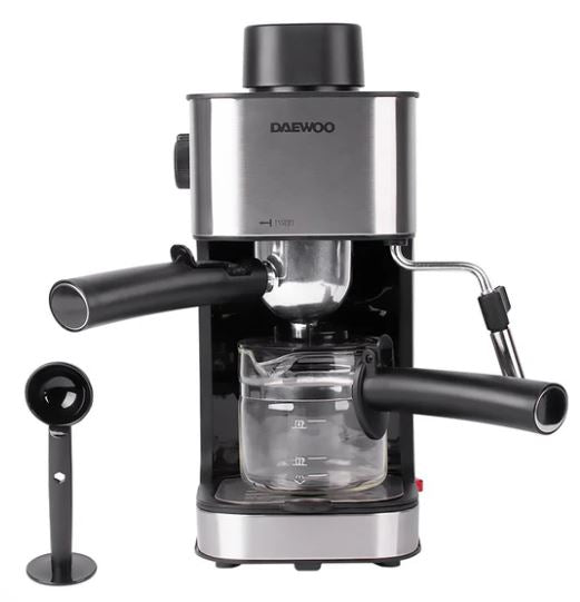 Cafetera para Espresso Daewoo 0.4 Litros Negra DES-485