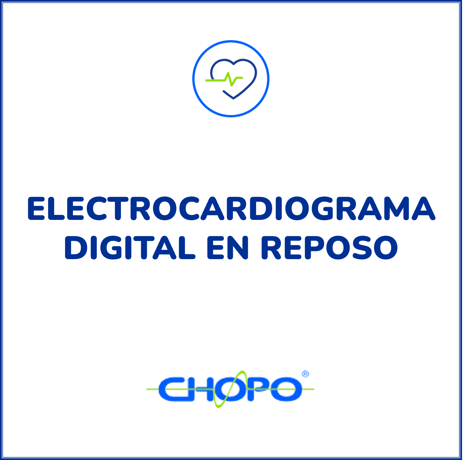 Electrocardiograma digital en reposo
